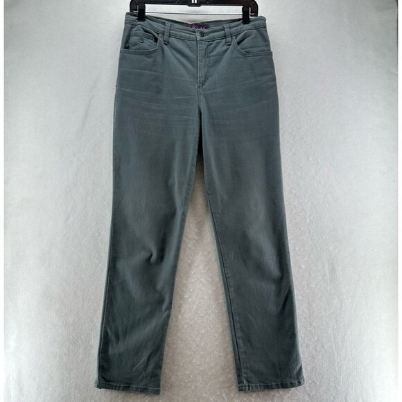 Gloria Vanderbilt Jeans Size 8 Amanda Classic Tapered Stretch Denim Cotton Gray - Picture 1 of 11